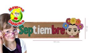 4398 *Letrero SEPTIEMBRE en FOAMY* (60x20 cm.) - Imagen 2