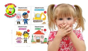 6323 *COLOQUEMOS LAS PIEZAS* (17x20 cm.) 10 Pág. Cartón-4 Diferentes. - Imagen 2