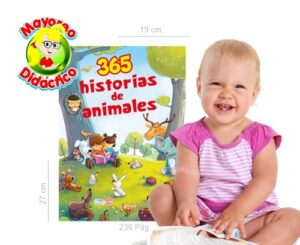 6434 *365 HISTORIAS DE ANIMALES* (19x27 cm.) 236 Pág. PD - Imagen 2