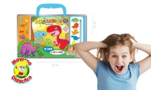 6542 *MIS DINOS PREFEREIDOS* (35x23 cm.) 40 Pág.+Stickers+Pincel+Acuarelas. - Imagen 2