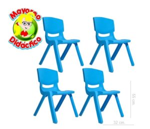 3253 *Silla Escolar Infantil Reforzada* (32x55 cm.) AZUL AQUA - Imagen 2