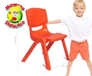 3253 *Silla Escolar Infantil Reforzada* (32x55 cm.) NARANJA - Imagen 2