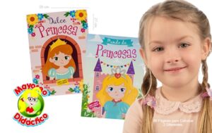 0378 *COLOREAR Princesas* (20x27 cm.) 80 Pág.2 Diferentes. - Imagen 2