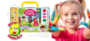 6443 *CAPERUCITA ROJA y CLÁSICOS p/Leer y Colorear* (31x31 cm.) 4 Libros+Acuarelas - Imagen 2