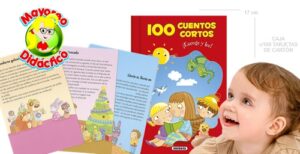 9472 *ESCOJE Y LEE Caja c/100 CUENTOS CORTOS* (11x17 cm.) 100 Tarjetas. - Imagen 2