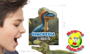 9255 *VELOCIRAPTOR d/Cartón Troquelado* (21x28 cm.) 8 Pág. - Imagen 2