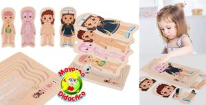 0150 *NIÑA Rompe d/Madera 5 en 1* (15x30 cm.) - Imagen 2