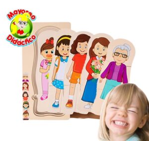 0570 *Rompe-Madera 5 en 1 CICLOS DE LA VIDA Abuelita* (15x30 cm.) - Imagen 4