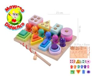 0606 *PESCA 3 en 1* (23x16 cm.) 35 Pcs. - Imagen 3