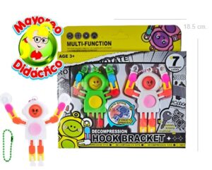 2618 *ROBOT LLAVERO MULTIFUNCIONAL ANTIESTRES* (19.5x19.5 cm.) 2 Pcs. - Imagen 2