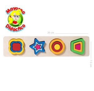 5649 *Clasificación Geométrica Descendiente* (30x7.5 cm.) 12 Pcs+Tablero. - Imagen 3