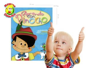 5813 *Lectoescritura Preescolar APRENDIENDO CON PINOCHO* (21x27 cm.) 64 Pág. - Imagen 2