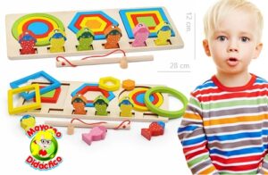 5854 *TABLERO Pesca, Figuras y Tamaños* (28x12 cm.) 20 Pcs. - Imagen 2