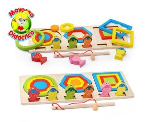 5854 *TABLERO Pesca, Figuras y Tamaños* (28x12 cm.) 20 Pcs. - Imagen 3