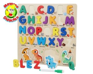 6585 *ROMPE-Pizarrón DINOS ABC* (3x30 cm.) 36 Pcs.+ Tablero. - Imagen 2