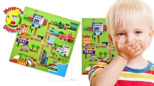 7315 *Tablero LABERINTO d/Transportes* (30x30 cm.) 8 Caminos. - Imagen 2