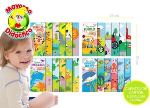 1085 *ESCALERA DE COLORES de Cartón* (28x20 cm.) 20 Pág. 4 Diferentes. - Imagen 2