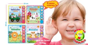 1832 *SONIDOS DIVERTIDOS Libro d/Cartón* (22x24 cm.) 4 Diferentes. - Imagen 2