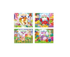 1856 *POP-UP 3D Cuentos de Cartón* (21x17 cm.) 10 Pág. 4 Diferentes.