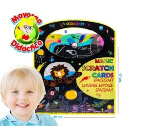 3452 *Maletín c/6 TARJETAS PIZARRÓN + Lápiz* (22x19.5 cm.) INDIVIDUAL - Imagen 5