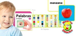 3782 *PALABRAS Tarjetas Didácticas IMÁGEN y Texto al REVÉS* (10 cm.) 54 Pcs - Imagen 2