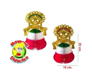 4412 *CHINA POBLANA Plegable CHICA* (18x30 cm.) INDIVIDUAL - Imagen 2