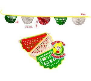 4419 *Enramada PLÁSTICA c/9 MANTELES* (35x23 cm.) 4m. - Imagen 2