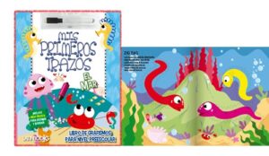 5141-5080 *Mis Primeros Trazos EL MAR* (21x28 cm.) 16 Pág. BORRABLES c/Plumón. - Imagen 2