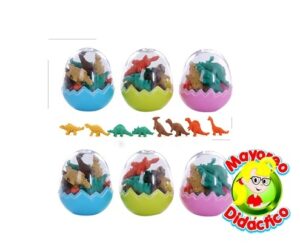 6150 *MINI DINOS Borradores* (4x6 cm.) 7 Pcs. e/Huevo. - Imagen 4