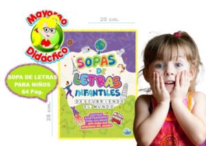9112-9020 *Sopa de Letras INFANTILES EL MUNDO* (21x28 cm.) 64 Pág. - Imagen 2