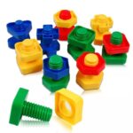 0820 *TORNILLOS Y TUERCAS en Bolsa* (28.80×29 cm.) 32 Pcs. Aprox. - Imagen 4