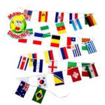 0226 *Cadena Textil BANDERAS DEL MUNDO* (7 Metros) 24 Banderas de 15x21 cm. - Imagen 3