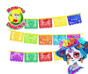 0466-10 *10 CHICA Enramadas de PAPEL Día de Muertos* (23x17 cm.) 3m.