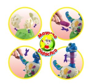 3912 *Color Mud CREA AL DINOSAURIO con Plastilina* (22.5x30 cm.) Juego+5 Botes de Plastilina. - Imagen 6