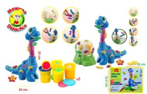 3912 *Color Mud CREA AL DINOSAURIO con Plastilina* (22.5x30 cm.) Juego+5 Botes de Plastilina. - Imagen 2