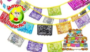 4369 *Mini Enramada METÁLICA Día de Muertos* (7.5x200 cm.) - Imagen 2