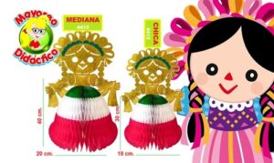 4412 *CHINA POBLANA Plegable CHICA* (18x30 cm.) INDIVIDUAL - Imagen 3