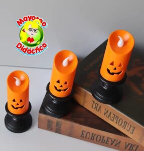 4433 *Lámpara Led CALABAZA* (5.5x12 cm.) INDIVIDUAL. - Imagen 3