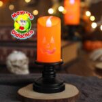 4433-12 *CAJA c/12 Lámparas Led CALABAZA* (5.5x12 cm.) - Imagen 3