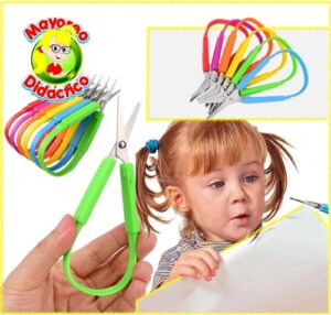 4437 *Tijeras de Bucle Adaptativas* (6x13.5 cm.) 7 Colores Diferentes. - Imagen 5