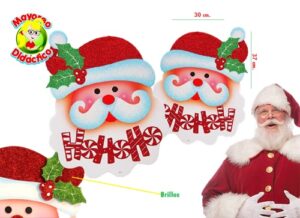 6241 *HoHoHo Rostro de Santa Doble Vista* (37x30 cm.) - Imagen 2