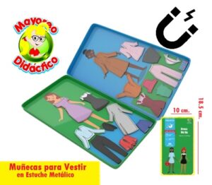 2102 *Muñecas para Vestir Magnéticas en Estuche Metálico (10x18.5 cm.) - Imagen 2