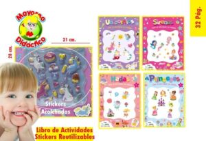 0972 *Actividades con Stickers Reutilizables* (21x28 cm.) 32 Pág. 4 Diferentes. - Imagen 2