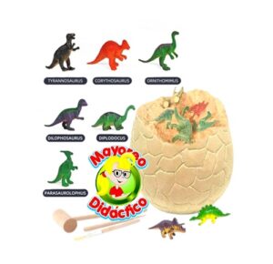 1594 *Huevo de EXCAVACIÓN GIGANTE* (10x12 cm.) 6 Dinos+3 Herramientas+Huevo. - Imagen 3
