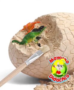 1594 *Huevo de EXCAVACIÓN GIGANTE* (10x12 cm.) 6 Dinos+3 Herramientas+Huevo. - Imagen 2