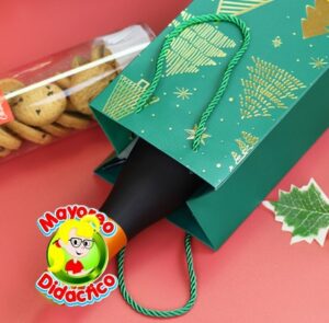 1751 *BOLSA de Regalo BOTELLA* (36x12.7x8.3 cm.) 4 Diferentes - Imagen 2