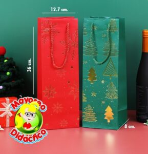1751 *BOLSA de Regalo BOTELLA* (36x12.7x8.3 cm.) 4 Diferentes - Imagen 3
