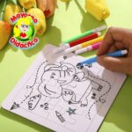 1757 *Rompecabezas p/Colorear c/3 + 4 Plumones* (14.5x55 cm.) 8 Set´s Diferentes. - Imagen 4