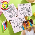 1757 *Rompecabezas p/Colorear c/3 + 4 Plumones* (14.5x55 cm.) 8 Set´s Diferentes. - Imagen 5