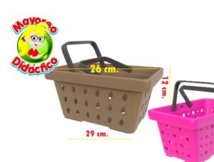 2109 *Canasta Rectangular con Asas Negras* (29x12 cm.) - Imagen 2